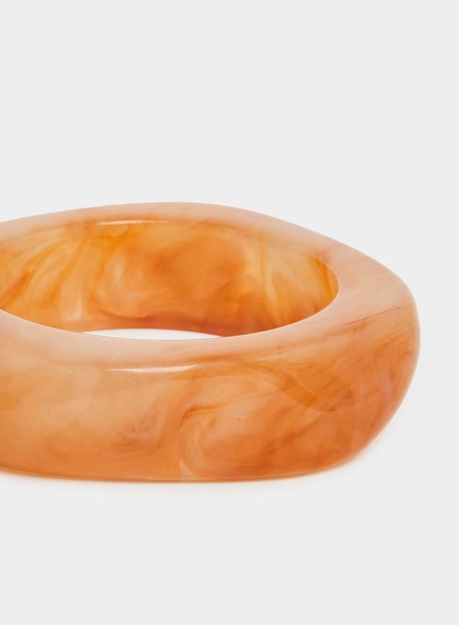 Styli Amber Resin Bangle Bracelet - Image 1